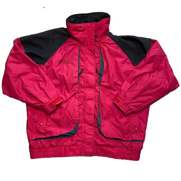 VTG 90s Women’s Columbia Powder Keg Large Hot Pink Jacket Ski Snowboard - Picture 1 of 8